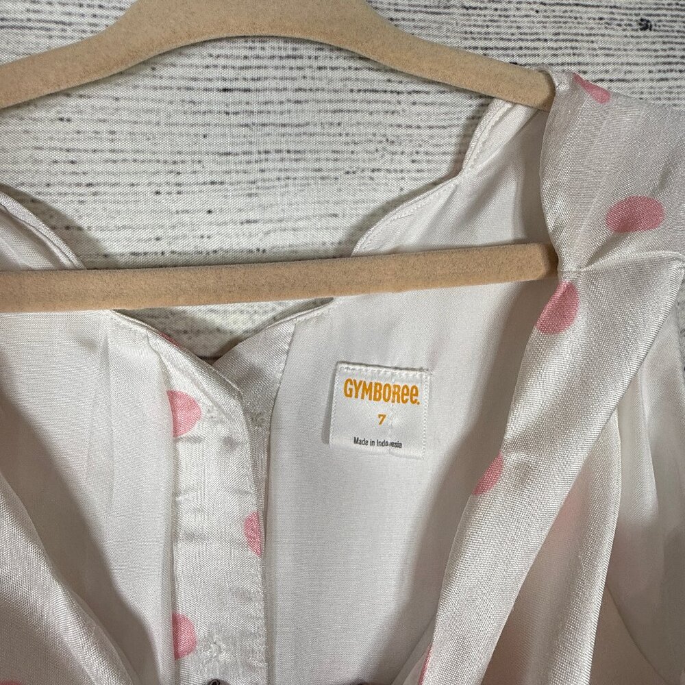 Gymboree Tulip Polka Dots Easter Spring Sleeveless Dress Size 7 - Picture 8 of 10